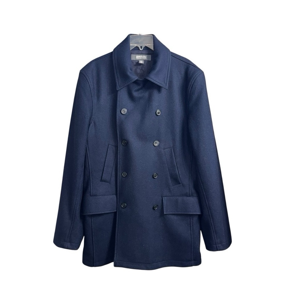 Kenneth Cole Reaction (EUC) Men’s Wool Blend Coat Size Large - Picture 3 of 9